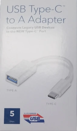 Insignia - USB C to USB A (Normal) Adapter - NS-PU396CA-WH